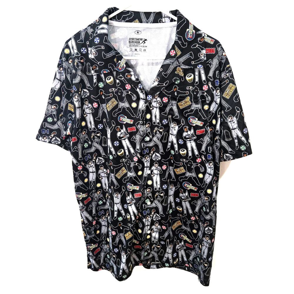 Chicago White Sox Sz XL 2005 World Series Champions Hawaiian Camp Shirt